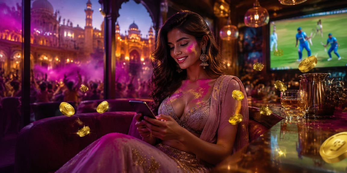 Mobile cricket betting in Lucknow during Holi festival
